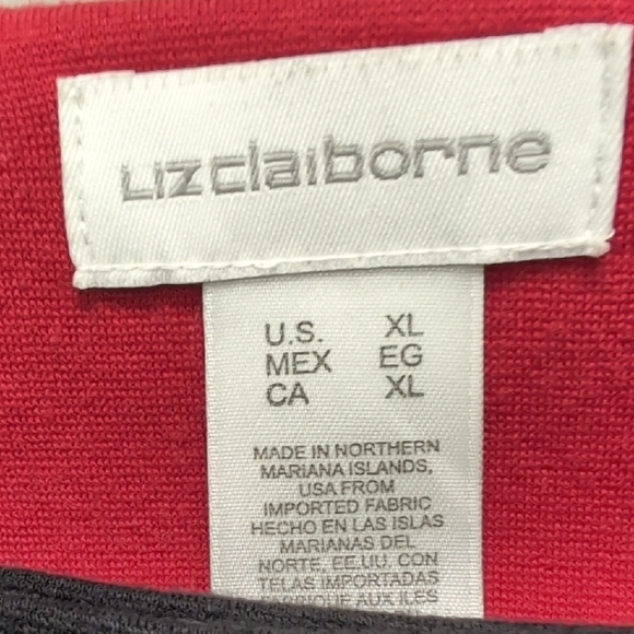 XL Liz Claiborne Black Stretchy Black Blazer with Double-Breasted Design. EUC - Picture 2 of 5